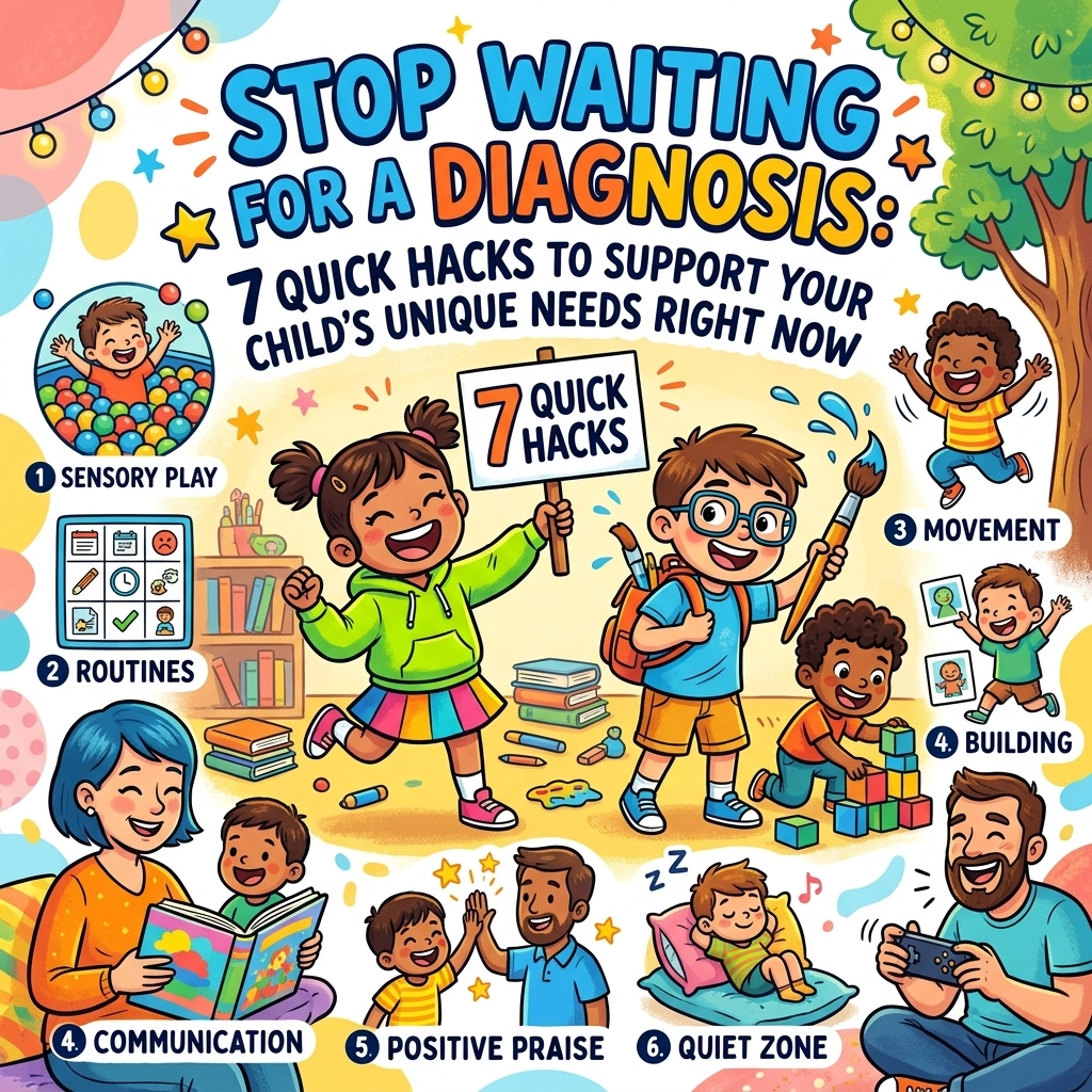 Stop Waiting for a Diagnosis: 7 Quick Hacks to Support Your Child’s Unique Needs Right Now