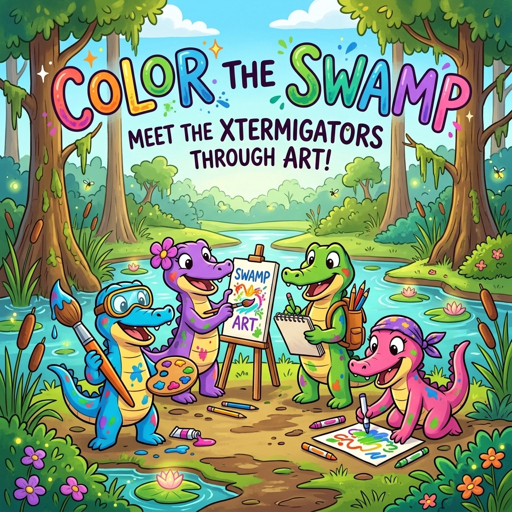 Color the Swamp: Meet the Xtermigators Through Art!