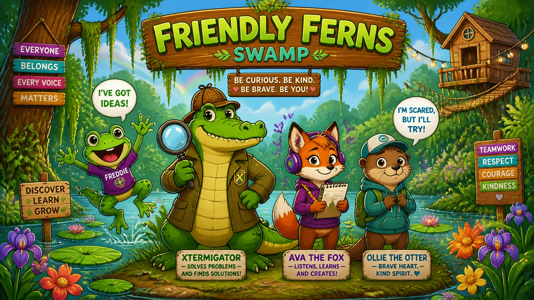 Neurodiversity, Inclusion, and Invisible Disabilities in the Friendly Ferns Swamp